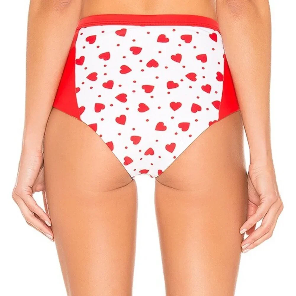 NWT Tularosa x Revolve Heartbreak High Waist Bikini Bottom Sz. M